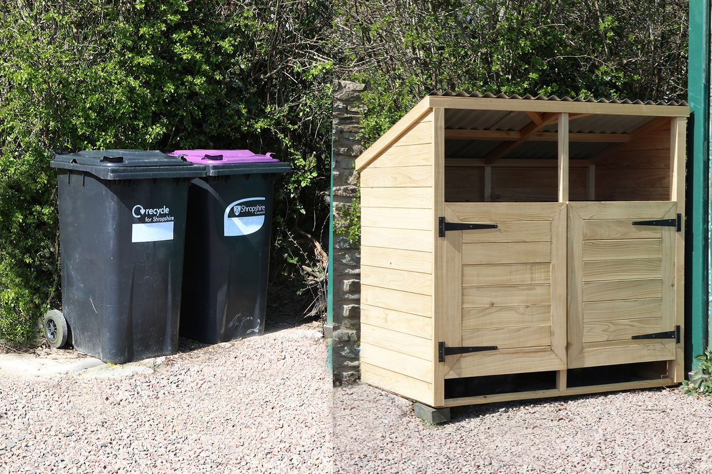 Wheelie Bin Housing | Double Unit